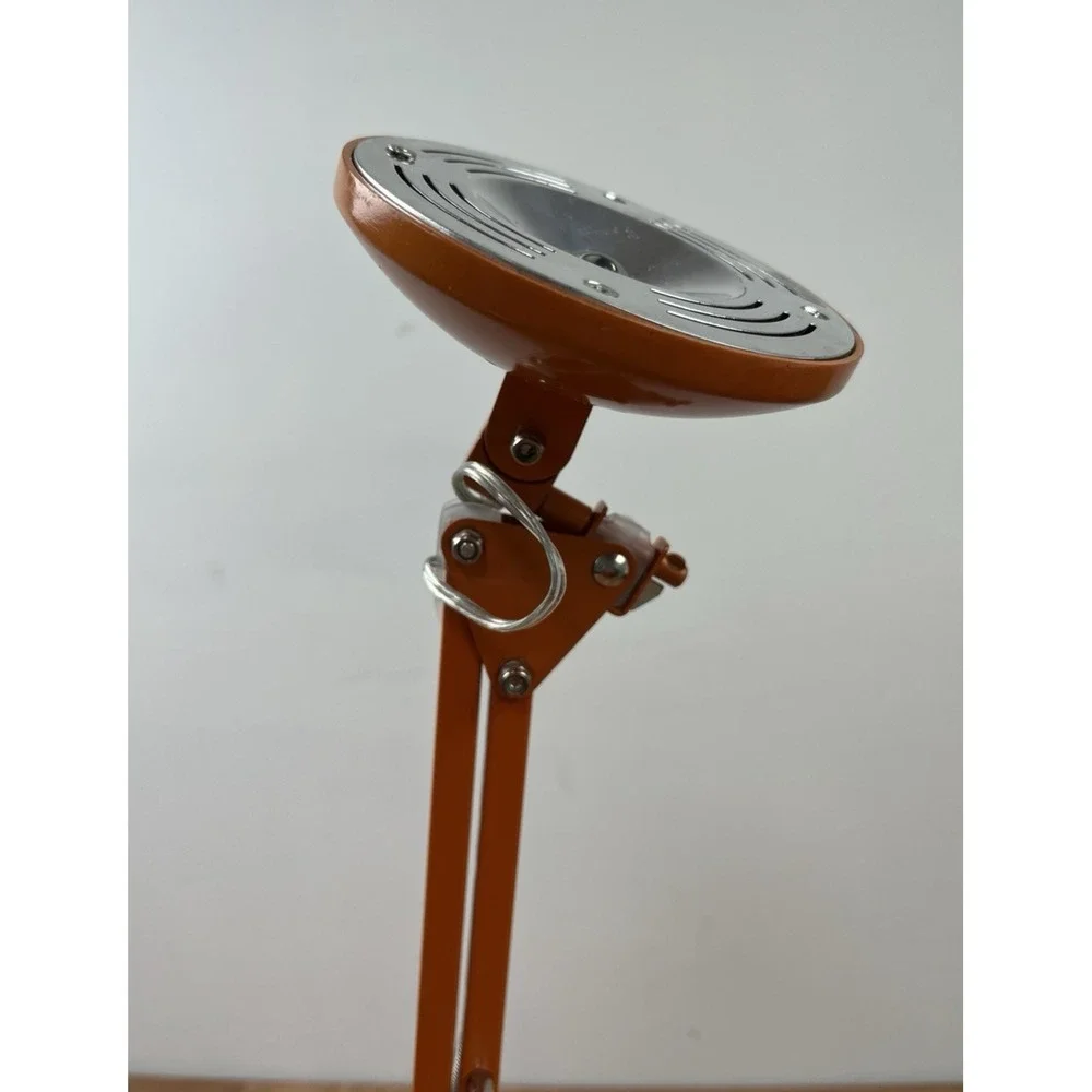 Vintage HWA Feng Lighting Orange Architecture LED Lamp, Extends to 24